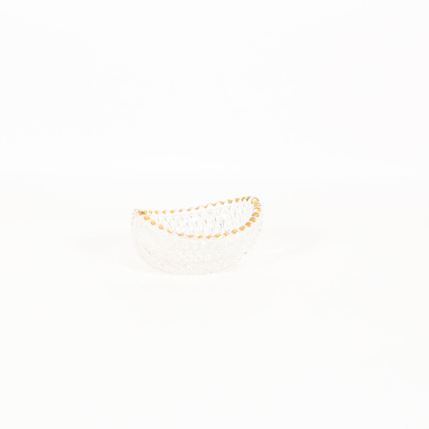 ガラス小付羽反透明 10cm