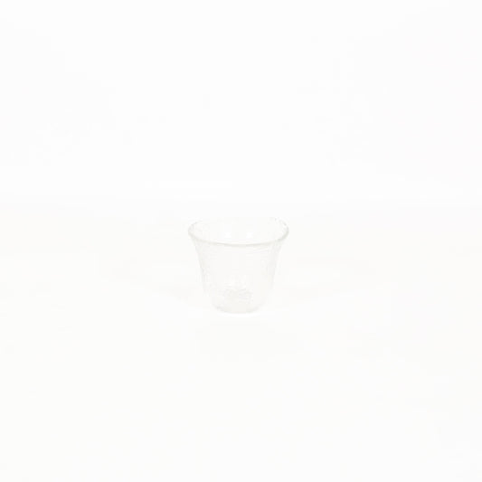 ガラス小付羽反透明 10cm