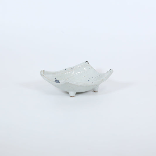 両切向付紺しぶき ホワイト 17cm
